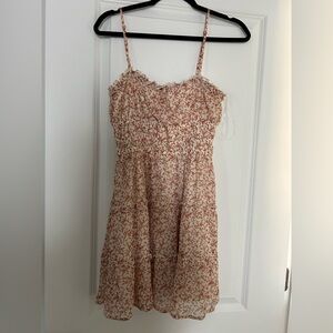 Trixxi White and Pink Floral Dress